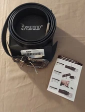 Jasgood Leather Belt New In Box Extra Long With Instructions On How To...