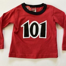 Disney 101 Dalmatians Red Long Sleeve Kids Shirt NEW NOS Size Small