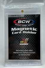 5x (Lot of 5) BCW 100pt One Touch Magnetic Card Holder Pro UV - 100 point