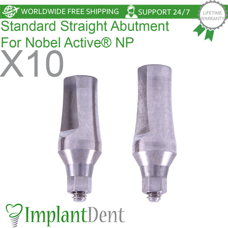 5 Impianti Dentali In Titanio Grade 5 - Connessione Conica Esagonale 2.25mm, Piattaforma Stretta (NP), Nuove