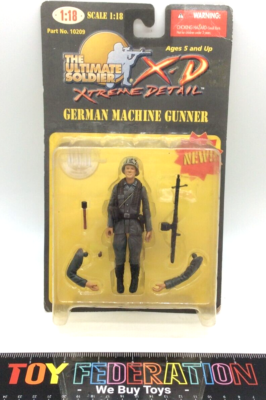 21ST Century Toys ULTIMATE SOLDIER X-D WWII GERMAN MACHINE GUNNER
