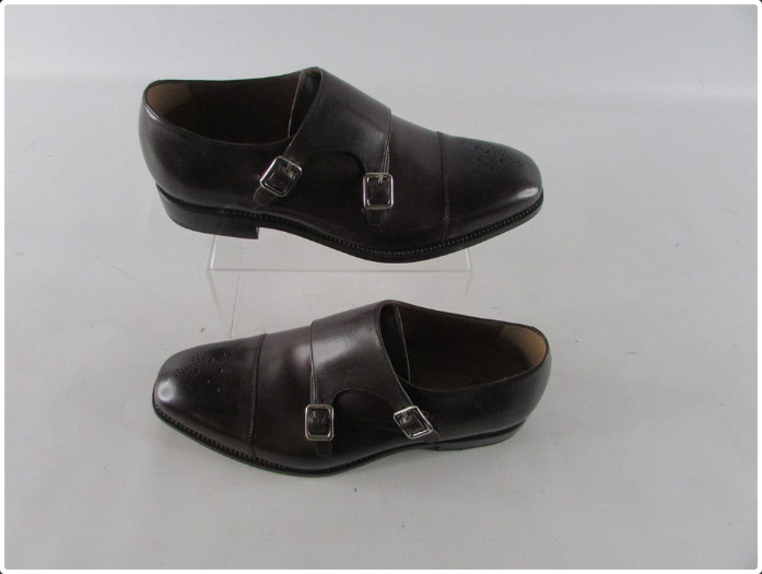 Robert Talbott Brown Buckle-Fastened Leather Dres… - image 4