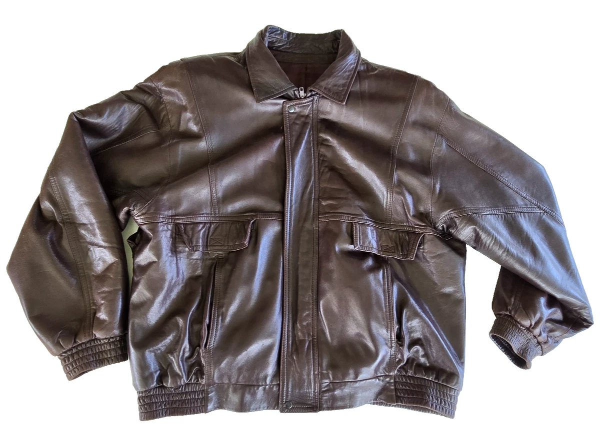 Bomber/Harrington Leather 1980s Vintage Outerwear Coats & Jackets 