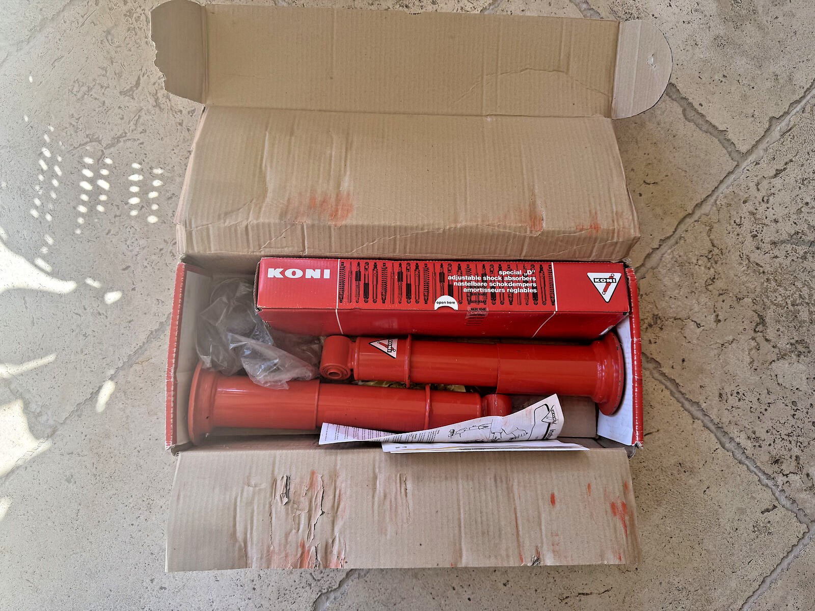 New Koni Red Front & Rear Shocks for 1982 Aston Martin - Rare!