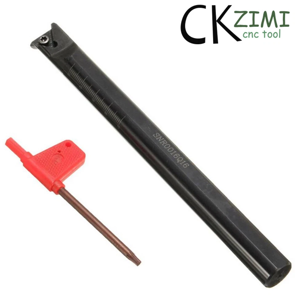 SNR 0016Q16 16×180mm CNC Internal Thread Turning Tool Holder + 10Pcs 16IR AG60-S - Image 2 of 4