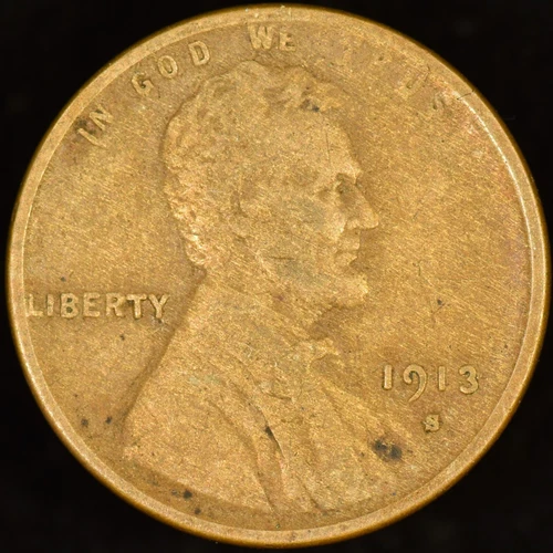 1913-S LINCOLN WHEAT CENT ✪ VF VERY FINE ✪ 1C COIN PENNY SCARCE DATE C ◢TRUSTED◣