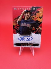 2020 Topps Inception - Aaron Civale Red Parallel Auto #RESA-AC - Indians #/75 ⚾️