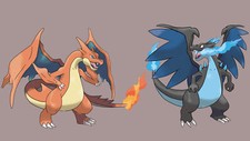 Pokemon charizard and mega charizard Pad Gaming Mat Desk