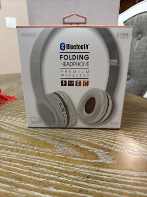 Sentry Bluetooth Headphone Folding Built In Mic Headphones white/BT210 rose gold