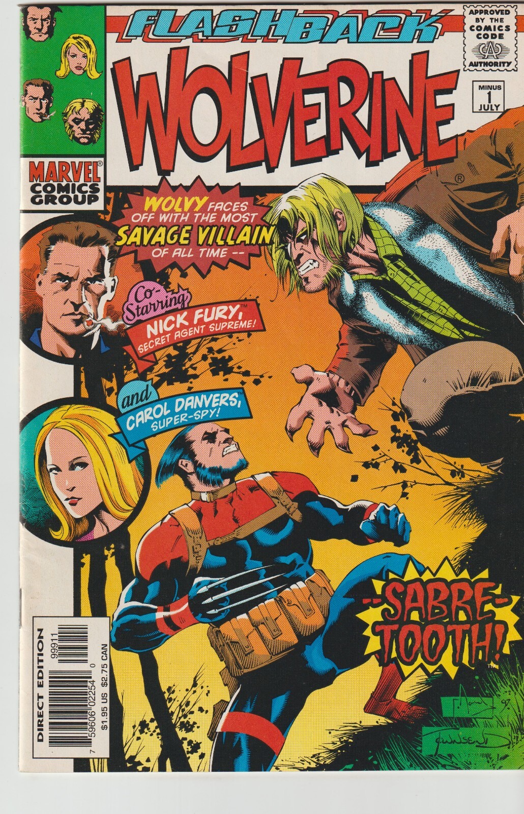 MARVEL COMICS WOLVERINE #-1 (1997) 1ST PRINT VF