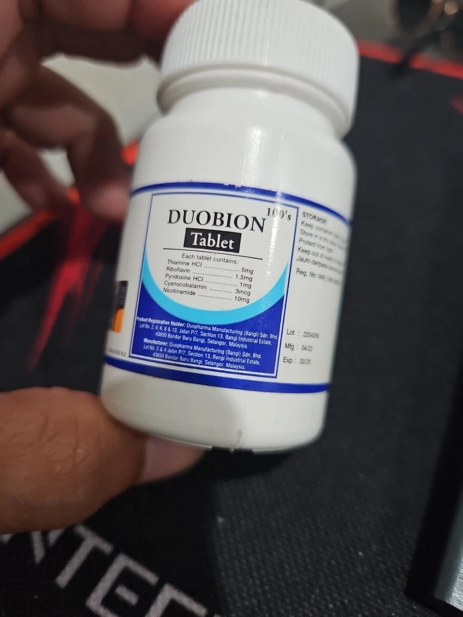 Duobion Vitamin B (6 Bottles) - Thiamine, Riboflavin, B6, B12 & Niacin