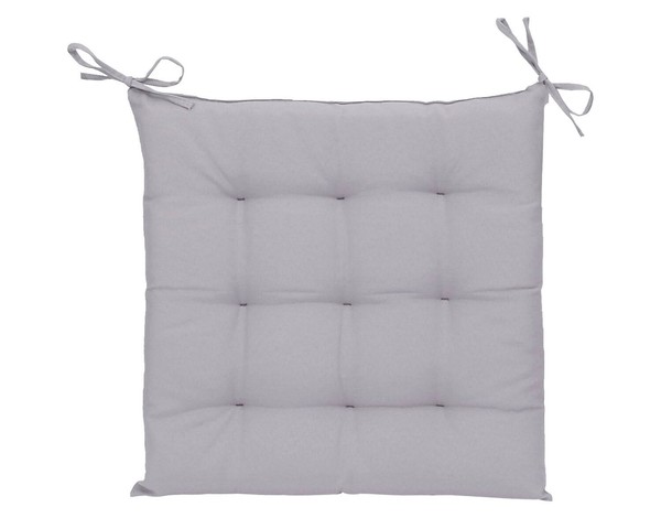 Stuhlkissen Sitzkissen Sitzauflage Stuhlauflage Mischgewebe Silbergrau 40X40 Cm-image