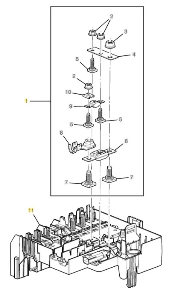 OEM Battery Distribution Fuse Block 2019-2023 GMC Sierra 1500 GMC Yukon 84694241 - Image 3 of 4