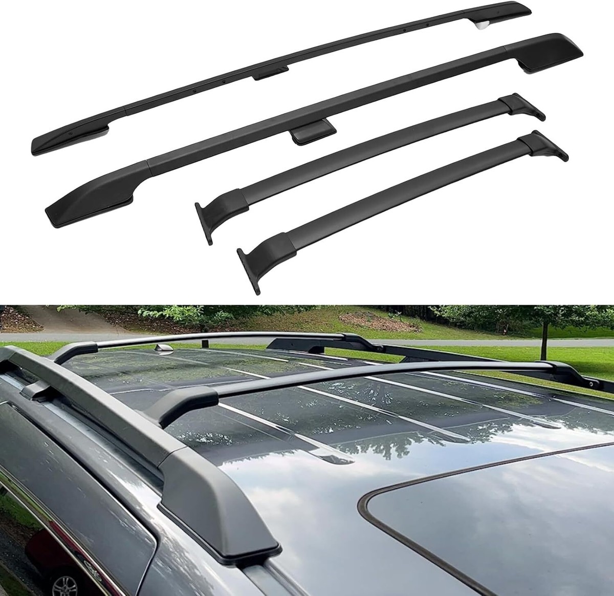 Roof Rack Side Rails Cross Bars Carrier For Honda Odyssey 2011