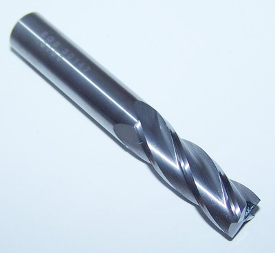 3 Flute Carbide-Tipped End Mill - 3/4 Dia. - Industrial