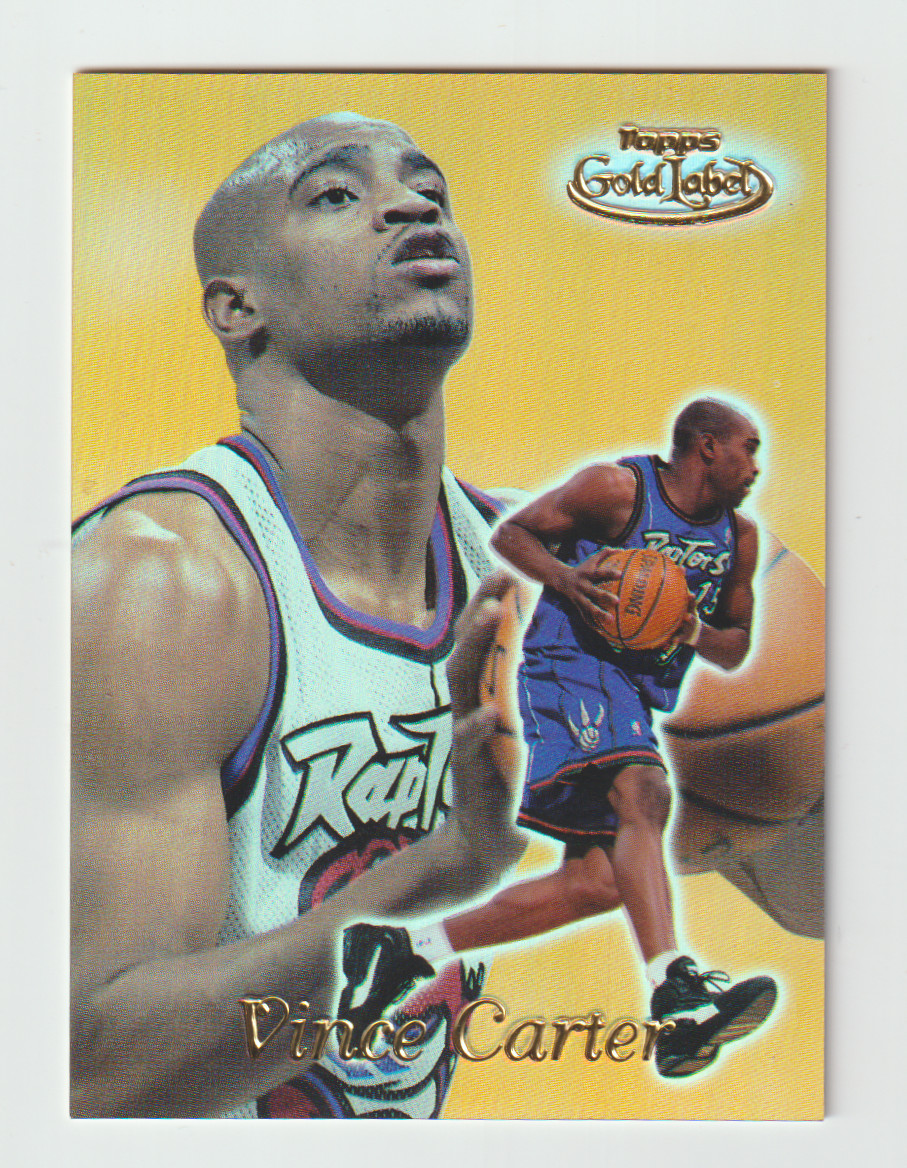 1999  TOPPS  GOLD  LABEL   #33  VINCE  CARTER  -  CLASS   3   -  RAPTORS