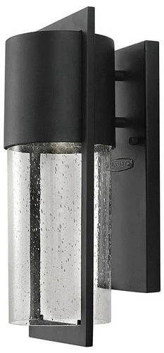 Hinkley Shelter 15 1/2" High Modern Black LED Outdoor Wall Light - Picture 2 of 10