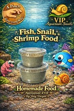 Homemade Fish Snail Shrimp Food 2 oz Great For Fry And Small Fish