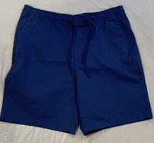 Gap Elastic Waist Men s Blue Relaxed Fit Chino Shorts Size M x 7"