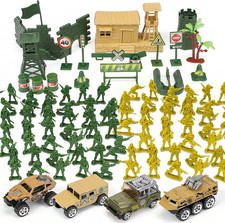 95 PCS Army Men Toys, Toy Soldiers for Boys, Plastic Action Figures, Soldier Guy