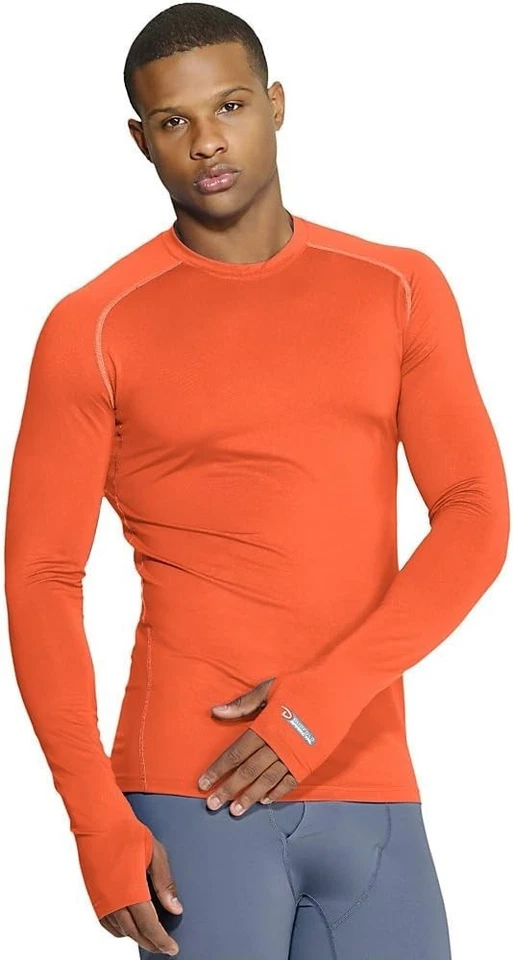 Duofold by Champion THERMatrix Base Layer Shirt Men’s Crew Electric Orange KDC1 - Image 2 of 4