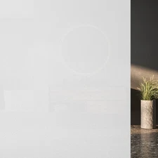 Privacy Window Film Frosted Glass Clear Static Cling Heat 17.7x78.7"