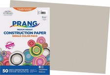 Formerly SunWorks Construction Paper Gray 12" x 18" 50 Sheets