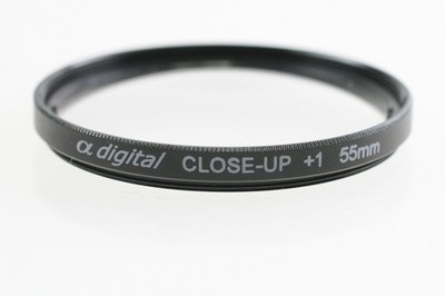 a digital Close up +1 55mm 55 mm Nahlinse 