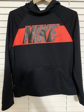 Boys Youth Size XL Nike Long Sleeve Hooded Sweatshirt Gently Used Black