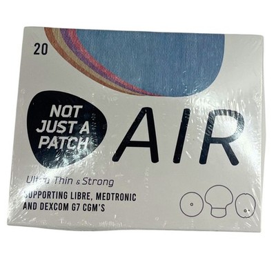 Not Just A Patch AIR CGM Patches Libre Medtronic Dexcom G7 20ct 1 Pack New
