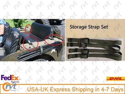 Storage straps Set of 4 Fit Willys Jeep - All models G503 jeeps