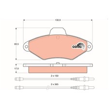 Satz Bremsbeläge Bremsklötze vorne für Citroen Xantia X1 | 24311588