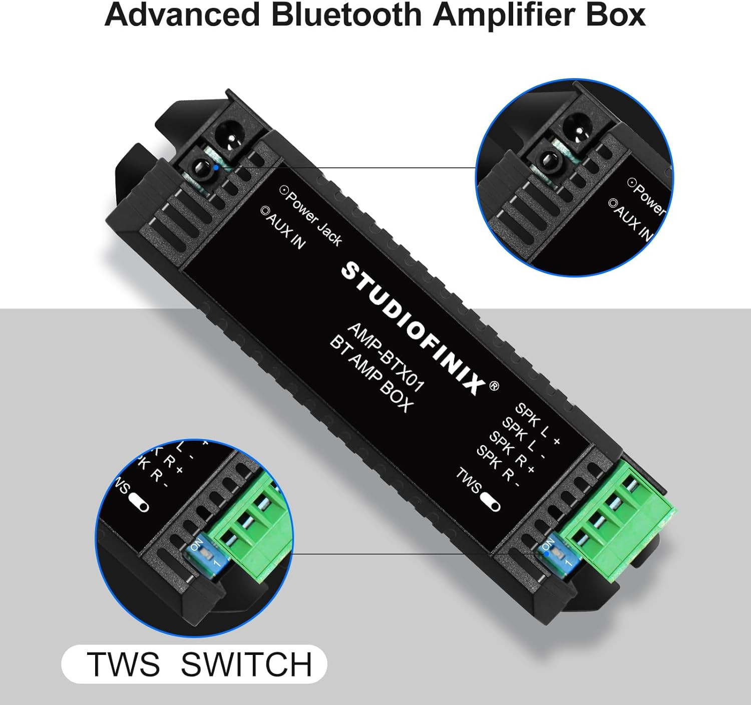 Amplificatore Bluetooth 5.1 STUODIOFINIX TWS per Casse a Soffitto e Parete - 4
