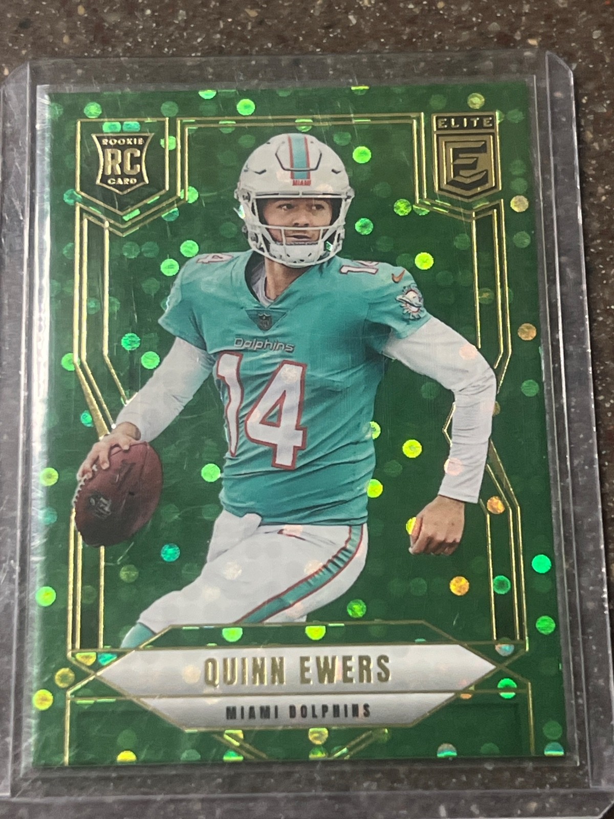 2025 Panini Donruss Elite - Rookies Quinn Ewers #116 Green Disco (RC)