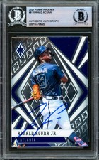 Ronald Acuna Jr. Signed 2021 Panini Chronicles Phoenix XR Card 8 Braves Beckett