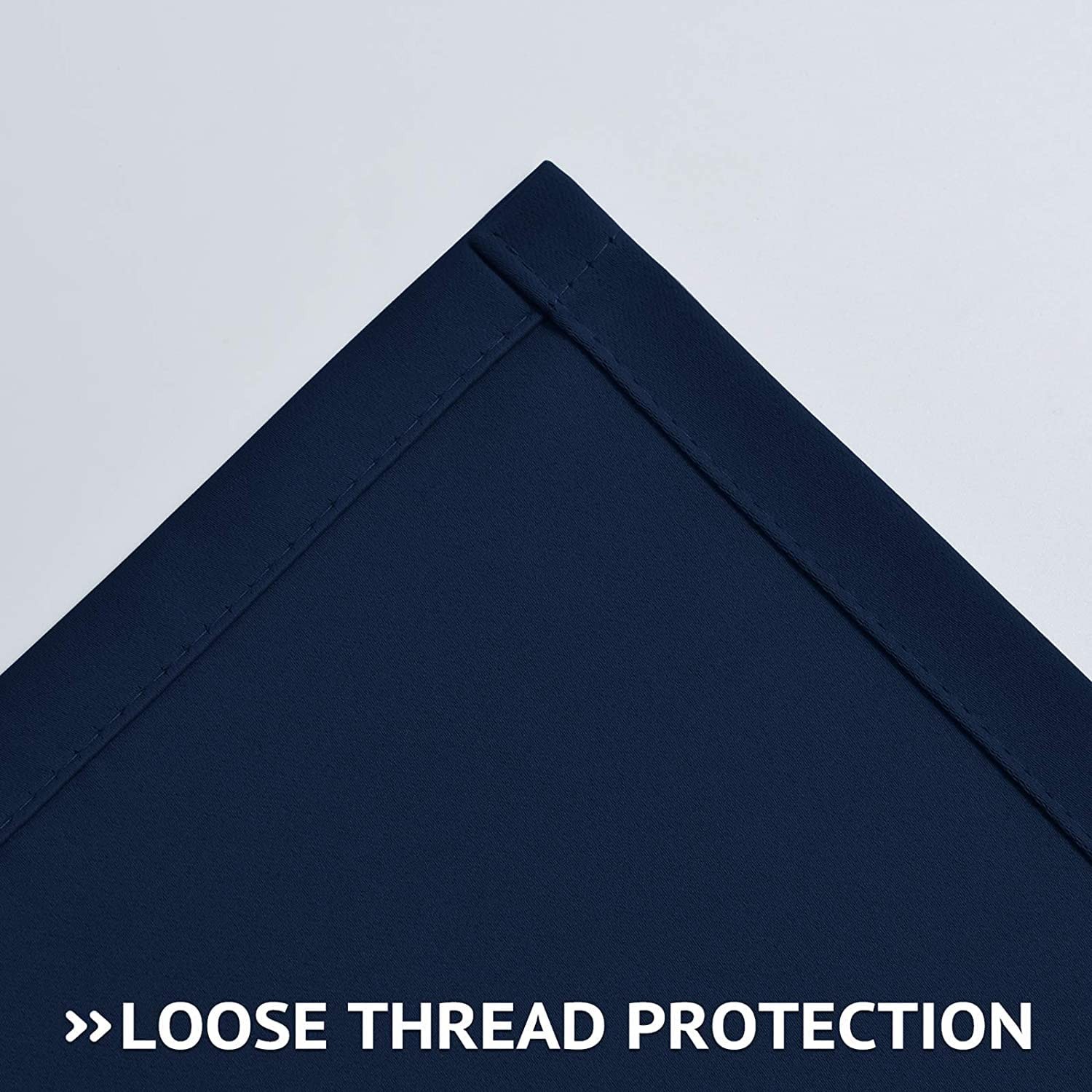 Cortinas Blackout Azul Marino Para Sala Elegantes Moderna 2 Paneles 84 Pulgadas