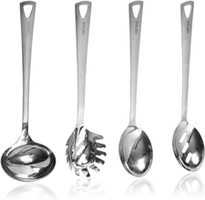4PCS Cooking Utensils Set, Stainless Steel Kitchen Utensils Set, Durable Kitchen