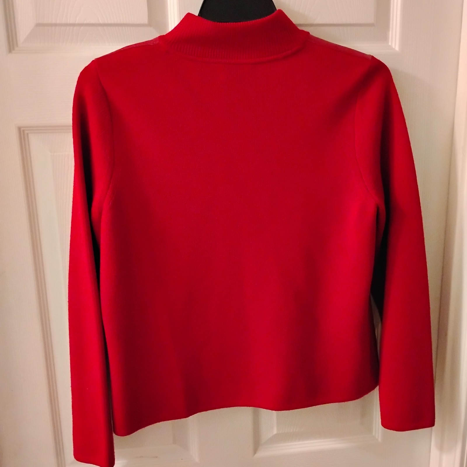 Pendleton Jacket Womens Large Red Leather Wool Kn… - image 2