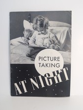 Vintage Kodak: Picture Taking At Night - Guide Booklet - Sept. 1940 Printing VG 