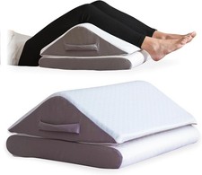 Zomaple Leg Elevation Pillow, Wedge, White – Reduce Swelling & Improve Cir