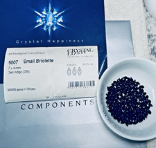 Swarovski Pendant Dark Indigo 6007 7 x 4mm 72 of 720 pcs Pack Austria