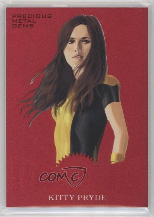 2017 Fleer Ultra Marvel Spider-Man Metal PMG Red 27/99 Kitty Pryde #MM46 4uw