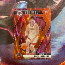 2024-25 Mosaic Reed Sheppard RC Red Seismic NBA Debut #69/299 Rockets