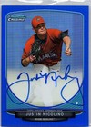 2013 Bowman Chrome Justin Nicolino Blue Refractors Auto /150