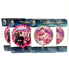 Disney Zombies 3 Foil Balloon Lot Of 4 Mylar Balloons 2 Jumbo & 2 Standard NEW