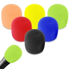 Prasacco 6 Pcs Microphone Covers Foam Mic Covers Foam Microphone Windscreen C...