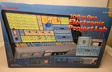 Science Fair 200 in One Electronic Project Lab Vintage Kit Cat 28-265-Not Tested