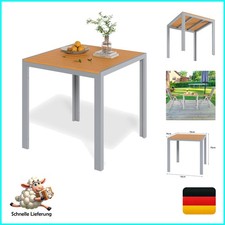 Hochwertiger Aluminium Gartentisch, quadratisch 75x75cm - Leicht & pflegeleicht