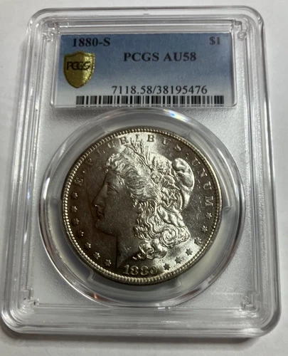 1880-S Morgan Silver Dollar PCGS AU58