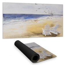 Begin Home Decor C1DM1531S55IC1 16 x 32 in. Day at the Beach Desk Mat - Sea B...